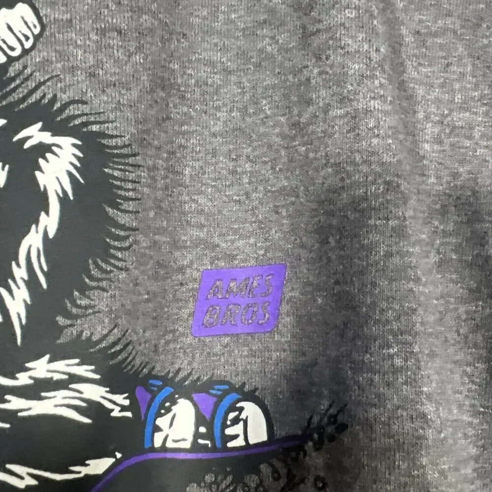 The North Face Men’s Medium Gray Bigfoot Snowboarder Graphic T-Shirt